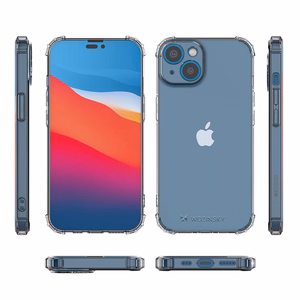 Wozinsky Anti Shock viedtālruņa apvalks iPhone 14 Plus caurspīdīgs caurspīdīgs apvalks