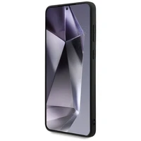 BMW ādas lielo svītru Magnētiskais viedtālruņa apvalks Samsung Galaxy S25 Edge - melns