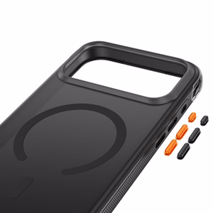 Tech-Protect MagAir MagSafe CC vāciņš modelim iPhone 18 Pro / 17 Pro – matēti melns