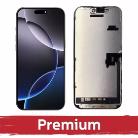 LCD displejs saderīgs ar iPhone 16 Pro Max melns (Hard OLED / Premium) /*Removable IC*/
