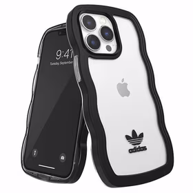 Adidas OR Viedtālruņa apvalks Wavy iPhone 13 Pro /13 6.1" melna-caurspīdīga/melna-caurspīdīga 51900