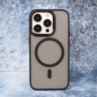 Frozen Magnētiskais viedtālruņa apvalks iPhone 12 Pro Max 6,7" melns