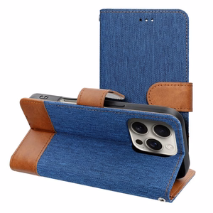 Viedtālruņa apvalks JEANS Book priekš iPhone 16e (SE 4 2025) - zils