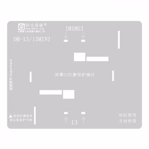 Displejs IC Grinding Protection Stencil priekš iPhone 13 / 13 Mini