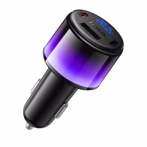 Automašīnas lādētājs Hoco Z69B, USB-A + 2 × USB-C, PD QC3.0, 57 W, melns