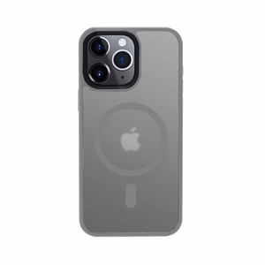 Crong Hybrid Frost MAG Cover vāciņš ierīcei iPhone 15 Pro, saderīgs ar MagSafe, pelēks