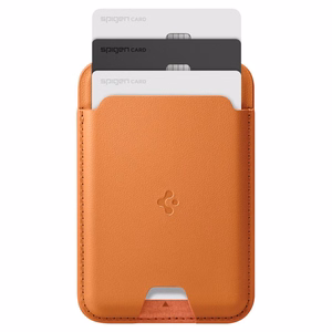 Spigen Valentinus MagSafe magnētiskais karšu maciņš tālrunim – oranžs