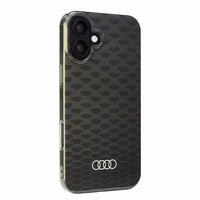 Audi IML Izšuvuma raksts Magnētiskais iPhone 16 Plus 6.7" melns/melns cietais apvalks AU-IMLMIP16M-Q5/D3-BK