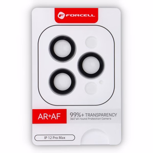 Forcell Premium Camera Lens Tempered Glass - iPhone 12 Pro Max sudraba