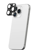 AmazingThing aviācijas klases sakausējuma rūdītais stikls objektīvam iPhone 16 Pro / 16 Pro Max - melns