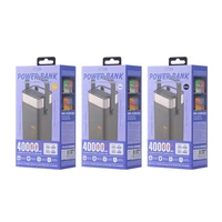 Ārējā baterija Power Bank Remax RPP-596 22.5W 40000mAh pelēka