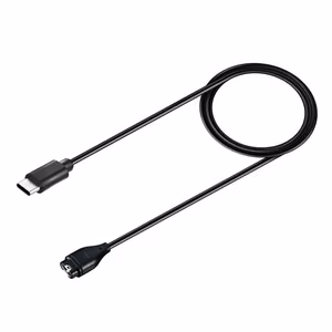 Magnētiskais lādētājs Garmin viedpulksteņiem ar USB-C - melns