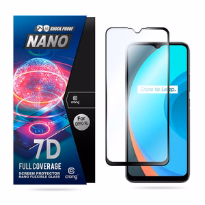 Crong 7D Nano Flexible Glass 9H hibrīdstikls ekrānam Realme C11