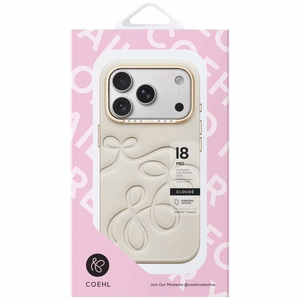 Uniq Coehl Cloude Magnetic Charging vāciņš iPhone 18 Pro / 17 Pro – bēšs