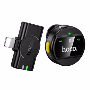 Микрофон беспроводной Lightning Hoco L21 черный