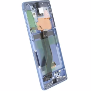 Oriģināls Haze Purple krāsas Samsung G985F/G986F S20 Plus LCD ekrāns ar skārienpaneli un rāmi (servisa iepakojums)