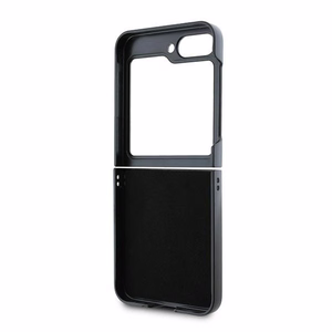 Guess Ādas 4G Metāla Logotips Viedtālruņa apvalks Samsung Galaxy Z Flip 6 - Rozā