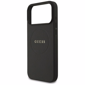 Guess Graudainais Gredzena Magnētiskais viedtālruņa apvalks iPhone 17 Pro Max - melna
