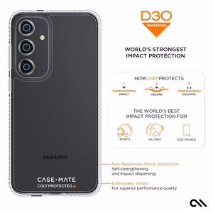 Case-Mate Ultra Tough Clear D3O vāciņš ierīcei Samsung Galaxy S24+, caurspīdīgs