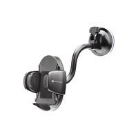 FORCELL F-GRIP Oval 17 cm auto turētājs vējstiklam / paneļim / ventilācijas atverei melns