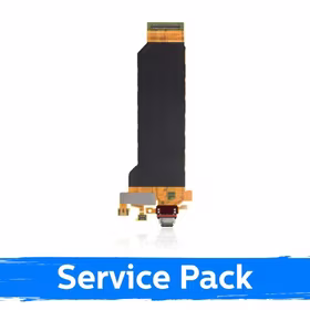 Uzlādes ports saderīgs ar Sony Xperia 5 II ar elastīgo kabeli (Service Pack)