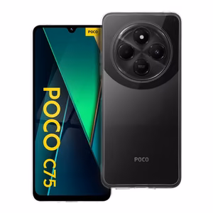 Caurspīdīgs viedtālruņa apvalks 2 mm XIAOMI POCO C75 (kameras aizsardzība) caurspīdīgs