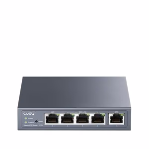 Cudy Gigabit Multi-WAN VPN maršrutētājs vadu Fast Ethernet, Gigabit Ethernet pelēks