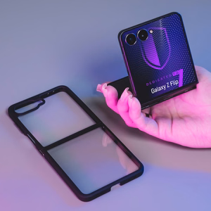 3mk Satin Armor Case+ для Samsung Galaxy Z Flip 7 - прозрачный чёрный