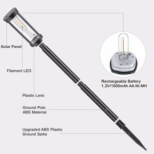 Forever Light Solar LED Lampa SUNARI FLS-97 CLASSIC Post 3000K 500mAh li-ion