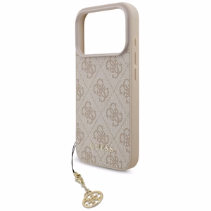 Guess 4G Charms Collection MagSafe Чехол для iPhone 17 Pro - розовый