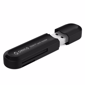 Orico CRS21 USB 3.0 SD un microSD atmiņas karšu lasītājs, melns