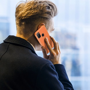 Dux Ducis Yolo elegantais vāciņš no mīksta TPU un PU ādas Samsung Galaxy M30s oranžs