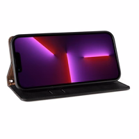 Magnētiskais apvalks ar siksniņu viedtālrunim Samsung Galaxy S23 ar maku un statīvu - melns