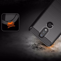 Oglekļa apvalks elastīgs pārsegs TPU viedtālruņa apvalks Nokia 2.4 melns