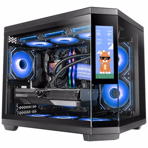 Mars Gaming MC3TCORELCDM computer case Mini Tower melns