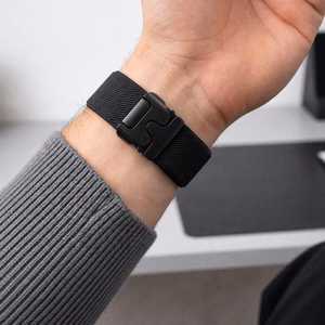 Tech-Protect Nylon Clasp siksniņa modelim Samsung Galaxy Watch 40/44/46 mm – melna