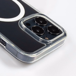 Crong Clear MAG Cover vāciņš ierīcei iPhone 13 Mini, saderīgs ar MagSafe, caurspīdīgs