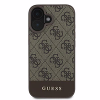Guess 4G apakšējā svītra viedtālruņa apvalks iPhone 16 Plus 6.7" - brūna