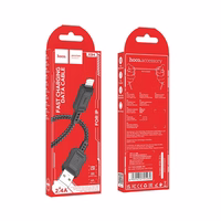 Kabelis USB A uz Lightning Hoco 2,4A 1 m X94 melns