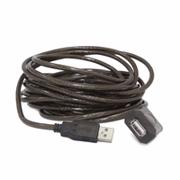 Gembird USB A/USB A M/F 5m USB cable USB 2.0 melns