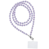 COLORFUL tālruņa siksniņa, tālruņa piekariņš / auklas garums 120 cm (60 cm cilpā) / ap kaklu – violets