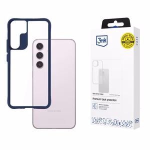3mk Satin Armor viedtālruņa apvalks zils Samsung Galaxy S24 - caurspīdīgs