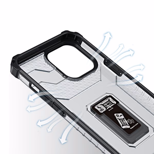 Crystal Ring Case прочный защитный чехол с подставкой для iPhone 13 Pro синий