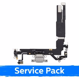 Uzlādes ligzda saderīga ar Apple iPhone 17 ar flex + baterija / melns / (Service Pack)