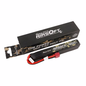 Gens Ace 25C 1500mAh 3S1P 11,1 V airsoft ieroču LiPo akumulators ar T-veida spraudni