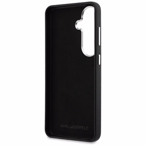 Karl Lagerfeld maciņš Saffiano Double Heads Metal Samsung Galaxy S26 melns