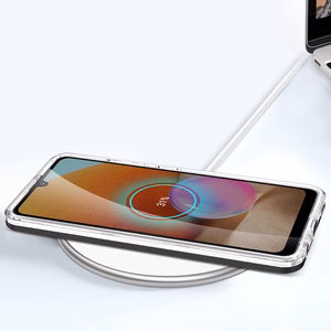 Прозрачный чехол 3in1 для Samsung Galaxy A72 4G гелевый с рамкой чёрный