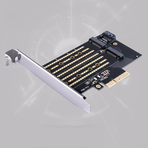 Orico PDM2 PCIe paplašināšanas karte 3.0 ×4 M.2 NVMe un SATA diskiem – melns