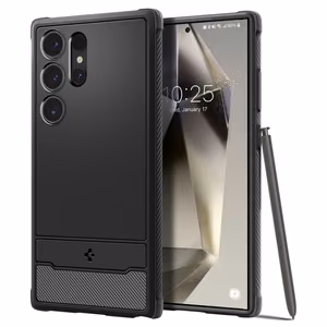 Spigen Rugged Armor viedtālruņa apvalks Samsung Galaxy S24 Ultra - matēts melns