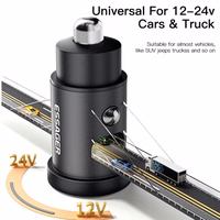 Automašīnas Lādētājs Essager "Gyro Mini" Zils 30W (2xQC3.0)